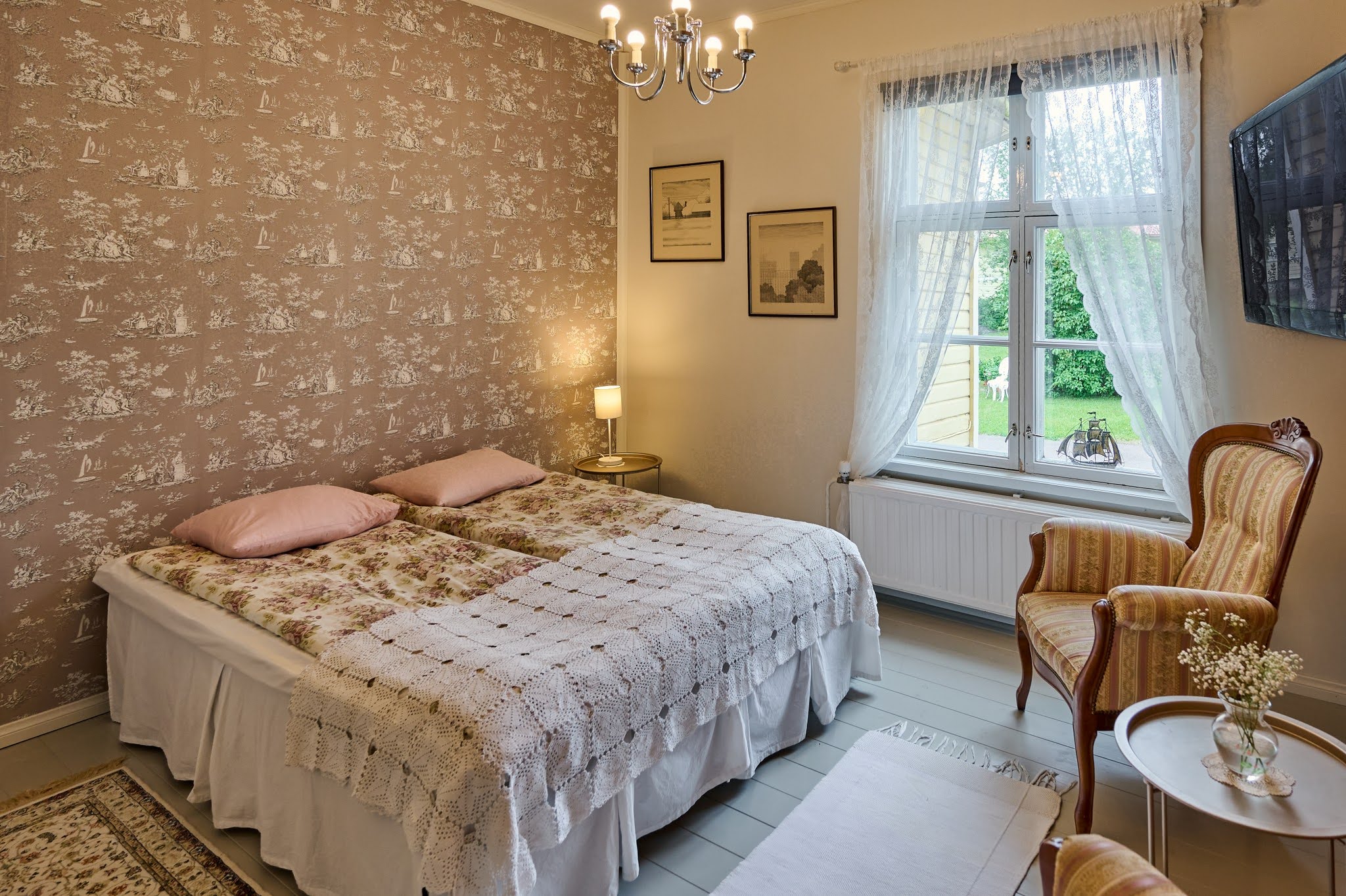 Wanhakulman Majatalon historiallinen huone.