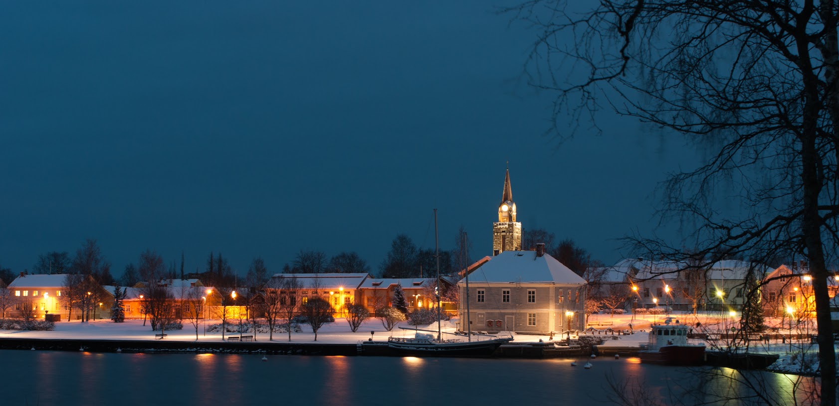 The Museum Beach of Raage in the Winter Twilight