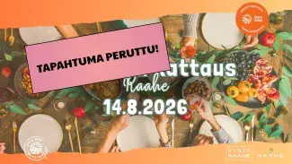Kesäillan kattauksen perumisilmoitus.